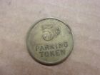 Vtg City Of Jackson Tennessee Parking Lot Meter Token Coin 5 Cent Tn 5   Brass Us