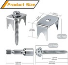 100 Pcs Fence Staples For Wire Fencing  1 6 Inch Galvanized Steel Fasteners With