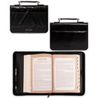 Women s Black Vegan Leather Croc Style Bible Cover With Tassels  Blessed - In   