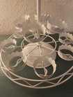 Vintage White Metal Cupcake cookie Carousel-very Good