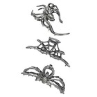 3pcs Halloween Hair Clips Gothic Strong Hold Hair Clips Halloween Claw Clip