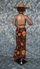 Vintage Retro Style Hip Hugger And Tie Halter 1970s Colors  Brand New  Just Made