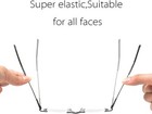 Teraise Lightweight Frameless Reading Glasses Clear Lens W pen Clip Tube Case