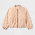 Girls  Faux Wool Bubble Coat - Cat   Jack Heathered Beige M