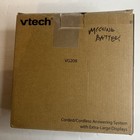 Vtech Vg208 Corded cordless Phone Black silver Digital Answering System  read 