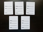 1000 Small White Garment Tags One Part Jewelry Price Card 1 7 8  X 1 1 4  Usa