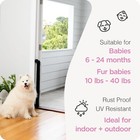 Perma Child Safety Indoor outdoor Retractable Baby Gate 33  Tall  Extends To    