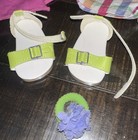 American Girl Doll Sunshine Garden Outfit Shorts Top Shoes Truly Me Set Complete