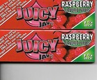 Juicy Jay s Raspberry Flavored Hemp Cigarette Rolling Papers 1 1 4 Size 2 Packs