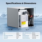 60 000 Btu Rv Tankless Water Heater Without Door Max 3 5 Gpm Propane Gas Dc 12v