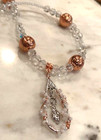 Spiral Sacred Goddess Figure Pagan Divine Feminine  Witch Amulet Necklace Mg3
