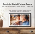 15 6 Inch Large Frameo Digital Photo Frame Wifi  32gb  1920 1080 Ips Fhd