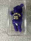 Salvino s Bamm Beano s Mcgwire 25 Purple Bear Beanbag Plush W  Display Case 1998