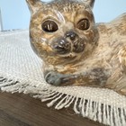 Vintage Porcelain Ceramic Cat Figurine