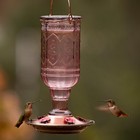 Amethyst Jewel Hummingbird Feeder  Glass Hummingbird Feeders For Outdoors  5    