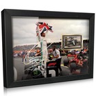 Orimami Signed Lewis Hamilton Wooden Framed F1 Fans Poster 8x6 Inches