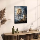 Christian Jesus Christ Lion Of Judah Canvas Wall Art Poster Decor Print
