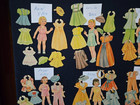 Vintage 1940s 1950s Named Paper Doll Mega Lot 10 Dolls 75  Pcs Beverly Ann Rose