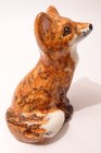 Babbacombe Blp Pottery England   Small Red Fox    Pie Bird Vent funnel