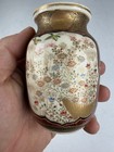 Antique Japanese Meiji Period 1868-1912 Satsuma Vase Kink  zan-zo Mark Flawed