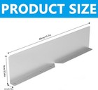 2 Pcs Gutter Valley Splash Guards rain Gutter Valley Roofing Gutter Guards