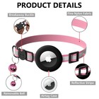 Airtag Pet Collar Reflective Gps Tracker With Bell Breakaway Safety For Dog Cat