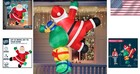Vibrant 6ft Christmas Inflatable Santa With Built-in Led For Holiday Cheer