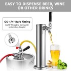 Single Beer Standard Single Tap Tower With Barb  Barb 