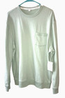 Free Assembly Men s Sz L Fleece Crew Sweatshirt Light Green  aqua Splash  Nwt