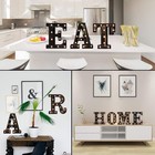 Vintage Style X-letter - Golden Black Led Marquee Letter - Industrial Style