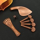 1 Set Violin 4 4 Carved Patterns Jujube Wood Accessories Parts Fittings
