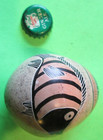 Decorative Hand-carved Stone Soapstone Egg African Art Fish Made In Kenya Vtg