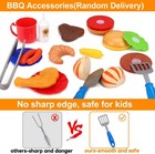 Kids Play Food Grill With Pretend Smoke Sound Light Kitchen Playset Bbq Acces   