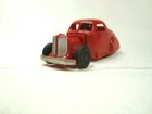 1950 s Marx Friction Ford Hot Rod Coupe With Full Fender Skirts Red All Original