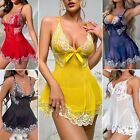 Women s Sexy Lace G-string Babydoll Sleepwear Dress Lingerie Nightwear Underwear