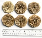 Hawaiian Lauhala Rosettes Woven Flower Hula Supply Handcrafted Hawaii Lei Decor