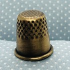 2001 Brass Mix Metal Thimble W  01 Emblem