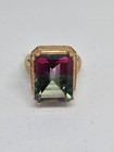 14k  Yellow Gold Brazilian Watermelon Quartz  7 68 Grams 14kt  For Wear Or Scrap