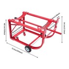 55 Gal Drum Cradle Movable Drum Cradle Drum Stand W  4 Wheels Max Load 600lbs