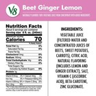 V8 Beet Ginger Lemon 100  Vegetable Juice  46 Fl Oz Bottle