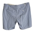 J Crew Bermuda Shorts Womens Size 12 Blue White Striped Seersucker Nautical