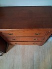 Wonderful Diminutive Cherry 3-drawer Chest  New England  Ca  1850