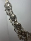 1970 Vintage Boho Coin Metal Heavy Belly Belt Gypsy