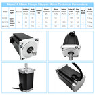 Nema34 Stepper Motor 86mm Cnc 14mm Shaft 4 5 8 5 12nm Driver Kit For 3d Printer