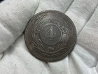 1869 A Uruguay 4 Centesimos - Paris Mint - Higher Grade R85