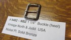 Solid Bronze Buckles North   Judd Multiple Styles   Sizes 5 8  - 1 1 4  Vintage