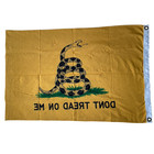 Vintage Gadsden Flag        don   t Tread On Me    Cotton Bunting 35 X 22 5   1960s