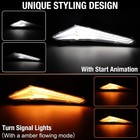 Front Led Fang Lights For 2024-2025 Can-am Maverick R   Max X Rs  Turn Signal