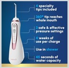 Waterpik Cordless Advanced Water Flosser White pink Rechargeable 3 Settings