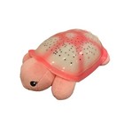 Cloud B Twilight Pink Turtle Plush Nightlight Projects Stars On Ceiling Works   